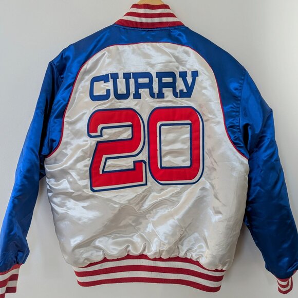 Stephen Curry Men's Headgear Classics Charlotte Knights High School Satin Jacket - Picture 2 of 4